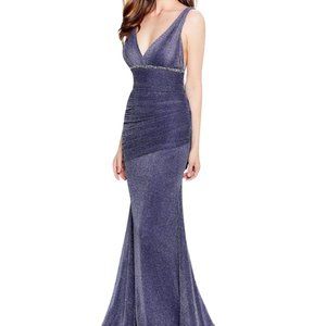 Montage by Mon Cheri 120922 Prom Dress Blue Size 12